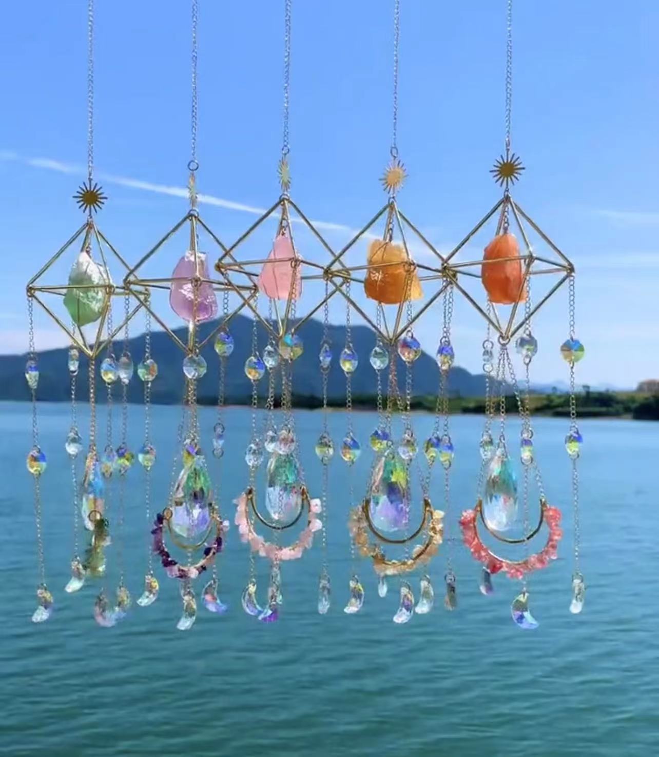 Crystal Sun Catcher Hanging Aurora Gem