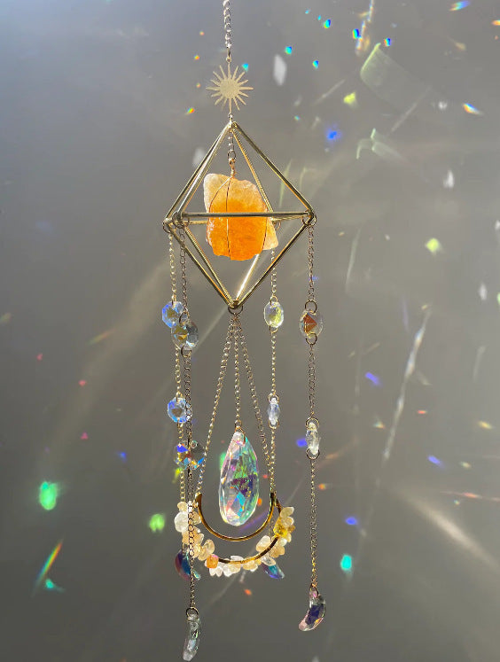 Crystal Sun Catcher Hanging Aurora Gem