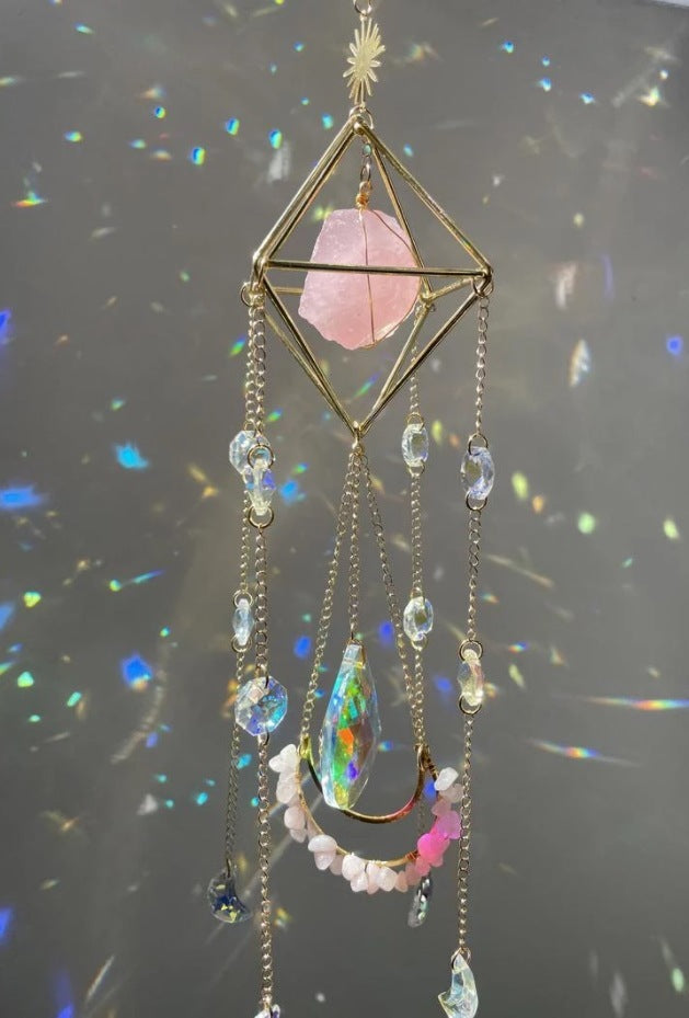 Crystal Sun Catcher Hanging Aurora Gem